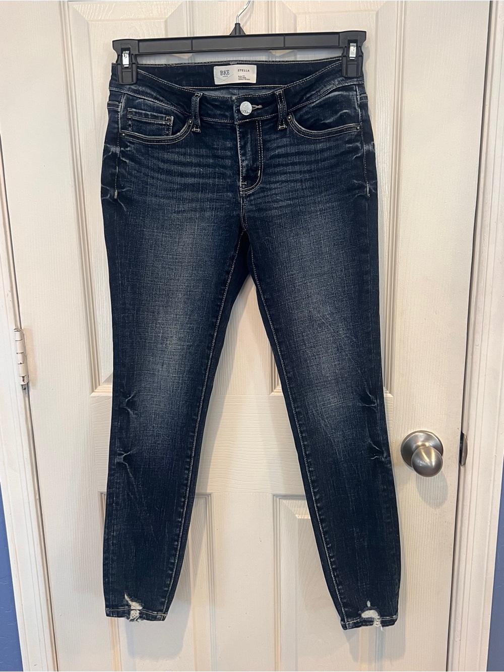 BKE Dark Blue Cropped Skinny Jeans